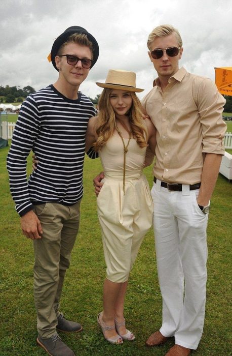 Chloë Grace Moretz, Trevor Duke Moretz y Colin Moretz