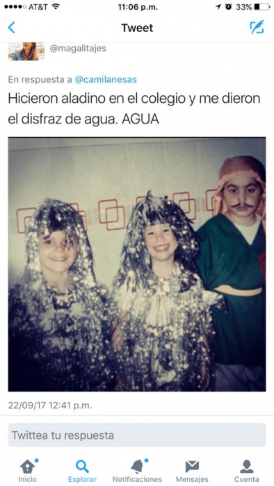 disfraz de agua