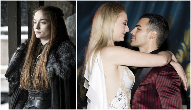 sansa, sophie turner y joe jonas