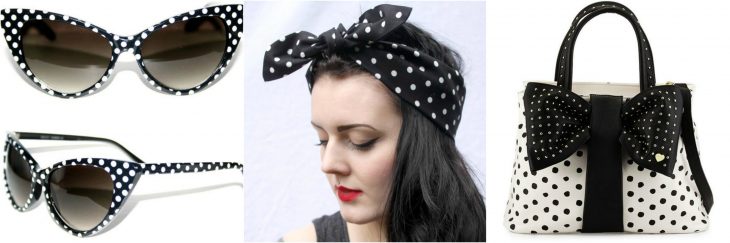 accesorios con polka dots