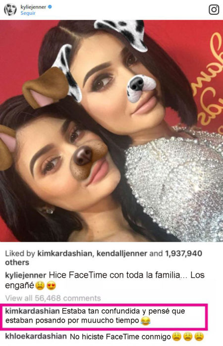 kylie jenner comentario instagram