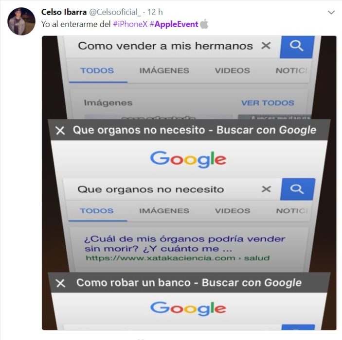 reacciones iphone x