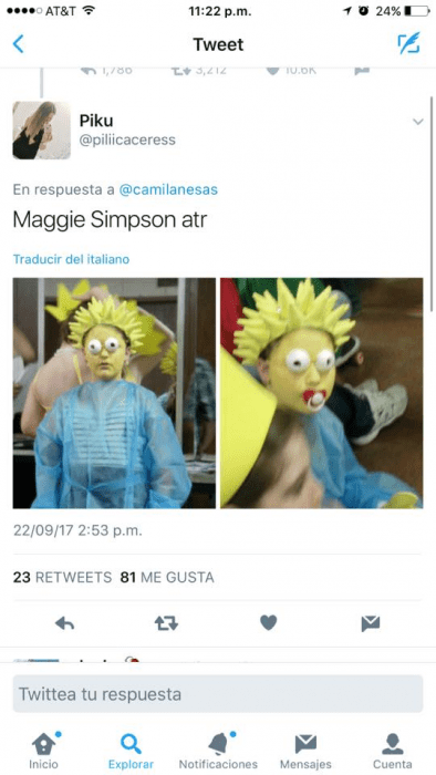 disfraz de maggie simpson