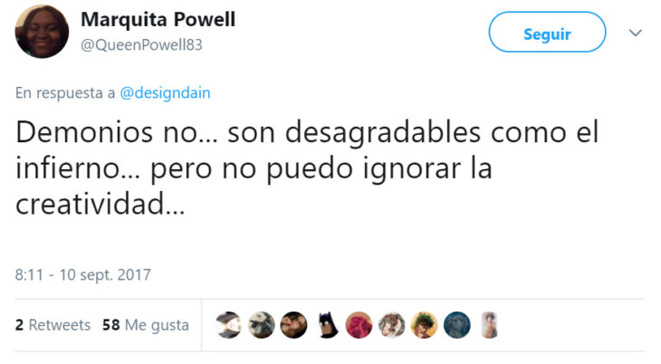 Comentarios en Twitter sobre las uñas de una chica 