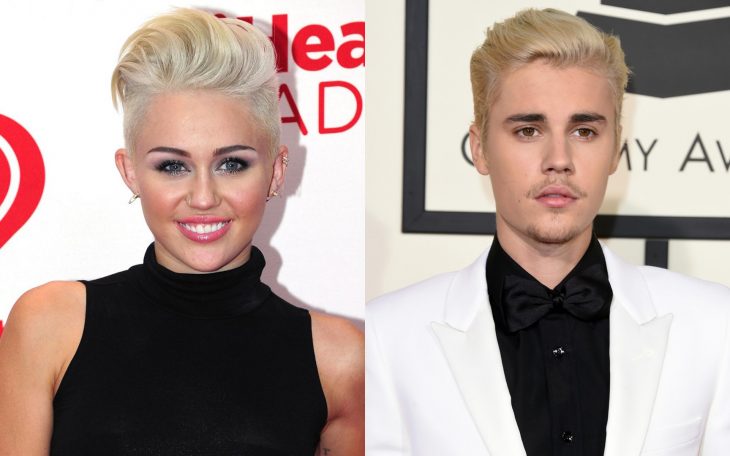 Comparación entre miley cyrus y justin bieber 