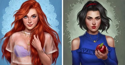 Ilustradora dibuja a las princesas de Disney como si vivieran en el 2017