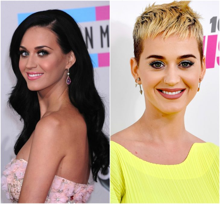 Katy Perry cabello largo vs corto