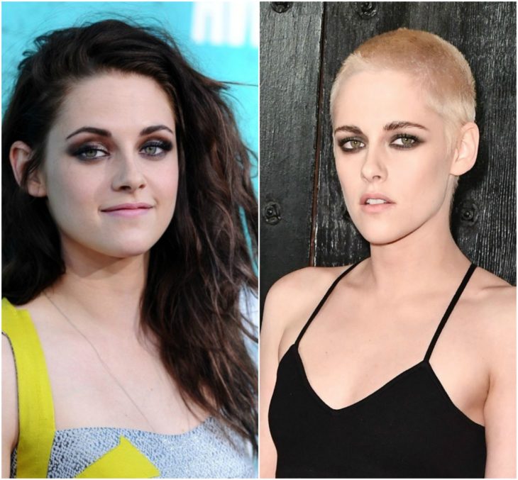 Kristen Stewart cabello largo vs corto