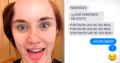 Divertida App la deja ‘calva’; su novio entra en crisis y casi termina con ella cuando la ve