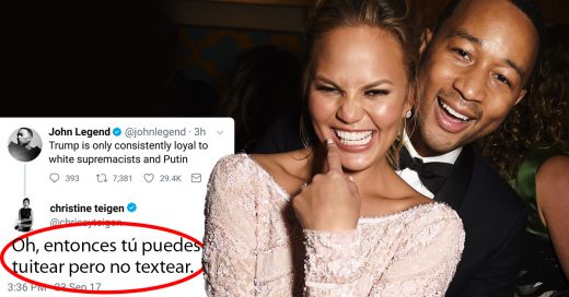 Chrissy Teigen trollea a John Legend en Twitter por no contestarle un mensaje