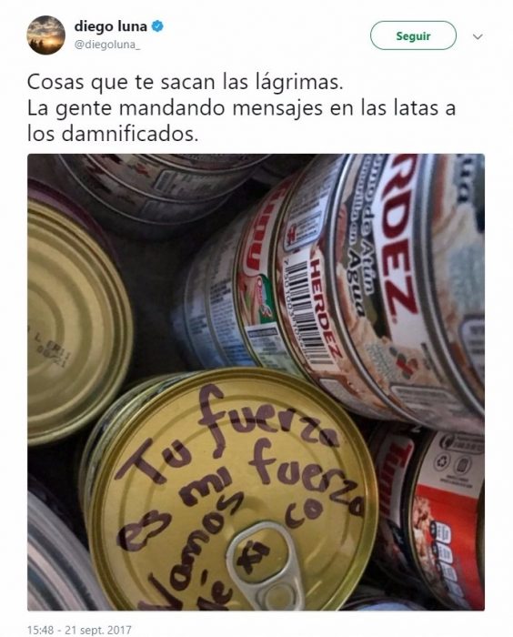 tuit de un famoso