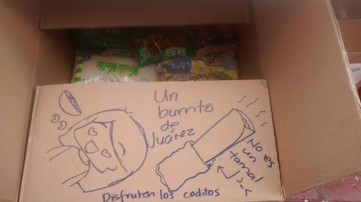 Caja de carton con dibujos