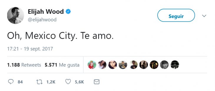 Comentarios en twitter de celebridades en apoyo al México por el terremoto 