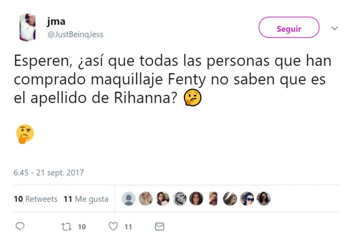 Comentarios en twwiter sobre el nombre real de Rihanna 