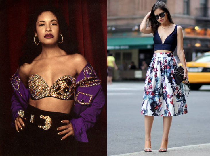 Comparación ropa de selena en el pasado y la ropa actual