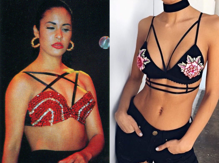 Comparación ropa de selena en el pasado y la ropa actual 