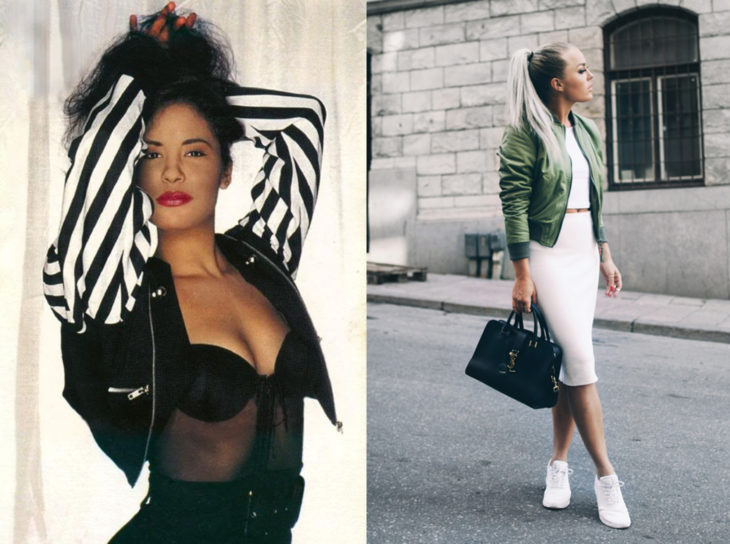 Comparación ropa de selena en el pasado y la ropa actual 