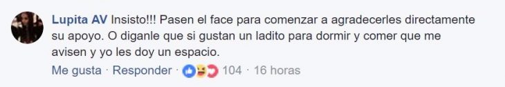 comentario en facebook