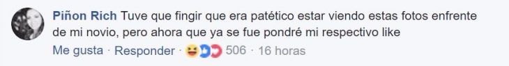 comentario en facebook