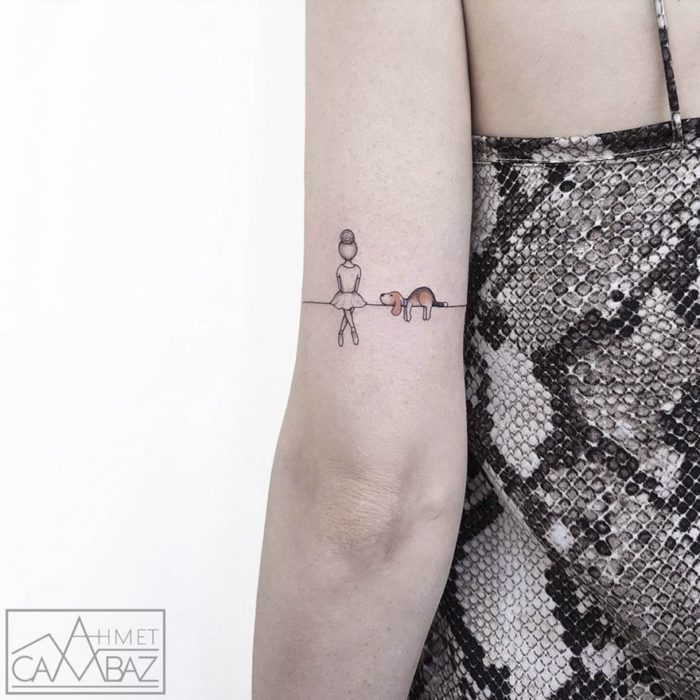 Tatuajes minimalistas que te recordarán tu a un cuento 