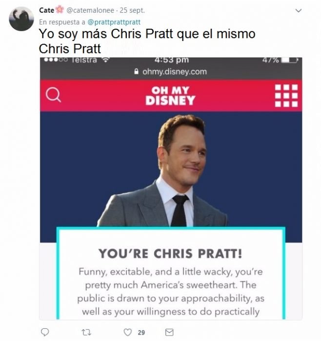 tuit de chris pratt 