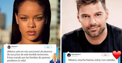 15 Famosos que han demostrado su apoyo a los mexicanos con el hashtag #FuerzaMéxico