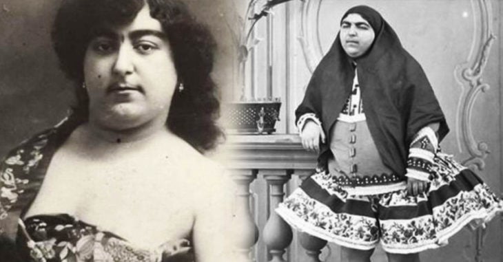 La historia detrás de la imagen viral de la Princesa Qajair con bello facial