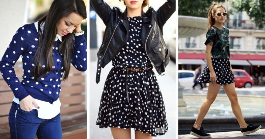 15 Looks con prendas con lunares para lucir este otoño