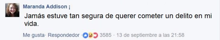 Comentario en Facebook acerca de los policías 