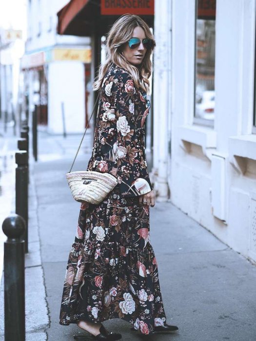 maxi vestido con mules