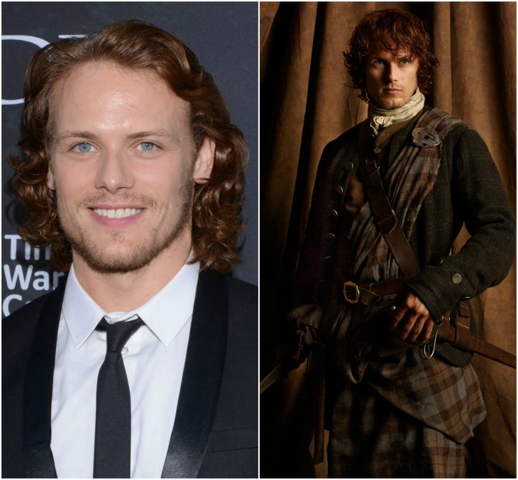 Sam Heughan como Jamie Fraser (Outlander)