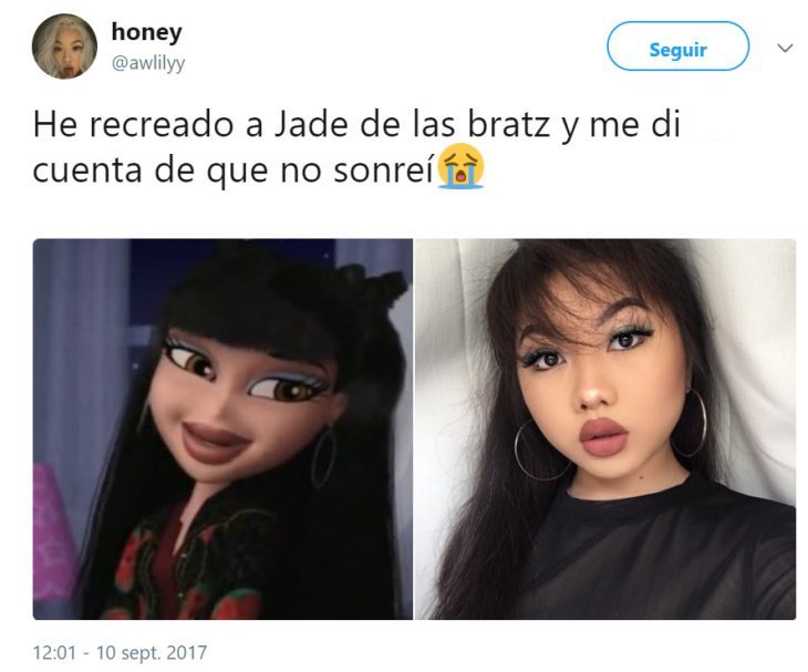 Bratz la nueva tendencia de maquillaje en instagram