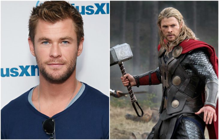 Chris Hemsworth como Thor (Las sagas de Thor y Avengers)