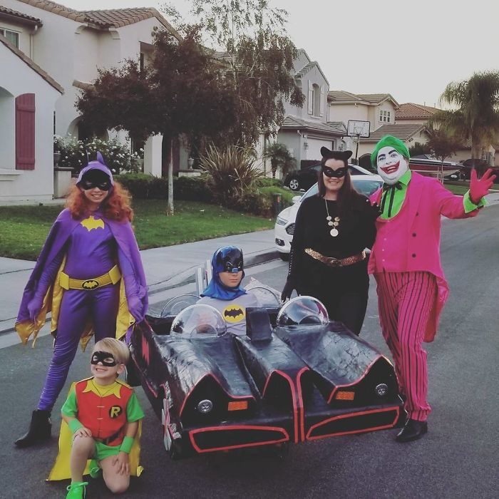 disfraz de familia batman