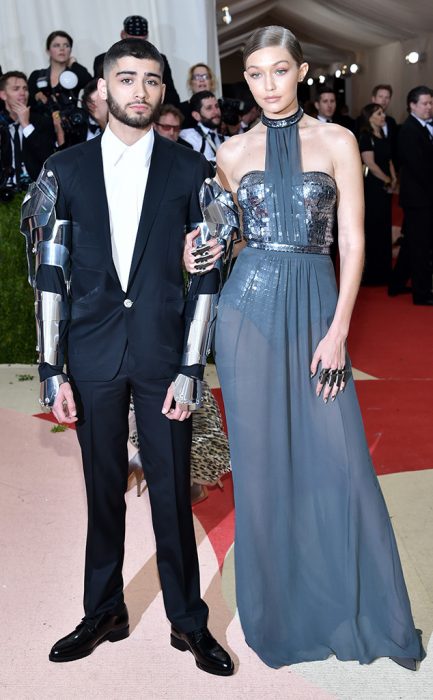 Gigi Hadid y Zayn Malik en la gala del met 