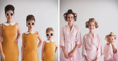Ella tiene 2 hijas, un blog de moda en Instagram y las MEJORES fotos familiares en Internet