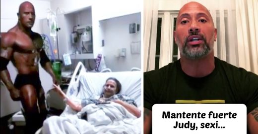 Esta mujer recibió un video donde The Rock la alentaba a seguir adelante