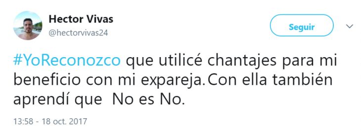 Comentarios en twitter acerca de la campaña Yo reconozco