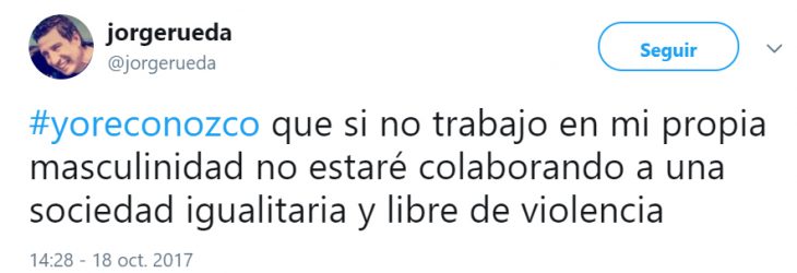 Comentarios en twitter acerca de la campaña Yo reconozco 