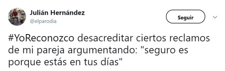 Comentarios en twitter acerca de la campaña Yo reconozco 