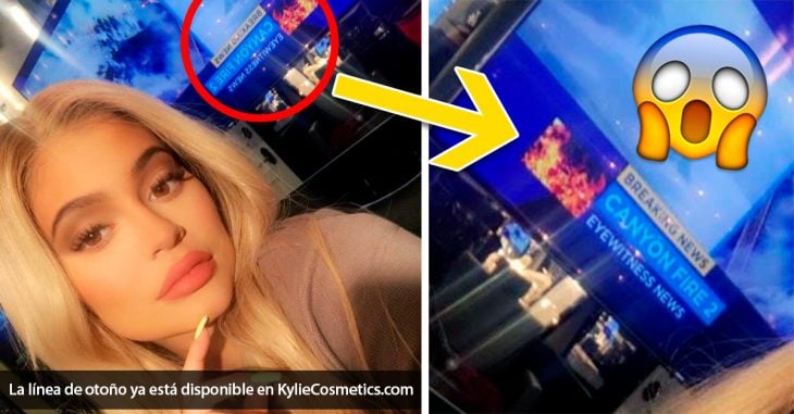 Kylie Jenner Promoted Her Lip Kit While The World Quite Literally Burned Behind Her