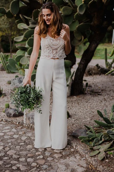 Looks para las novias que no quiere usar un vestido 