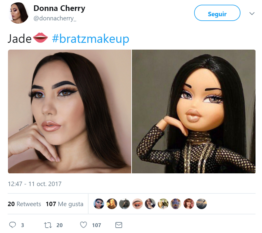 El Maquillaje estilo Bratz: la nueva tendencia de Internet