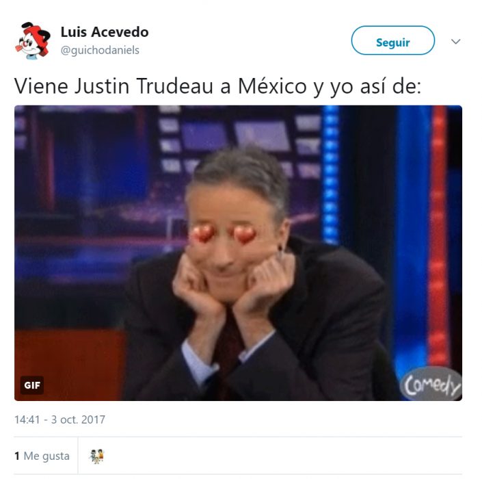 Memes de twitter que describen la visita de Trudeau a México 