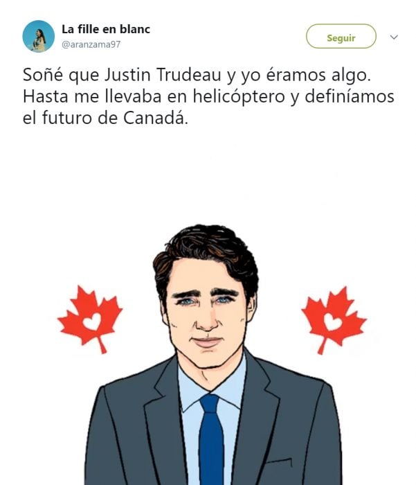 Memes de twitter que describen la visita de Trudeau a México 