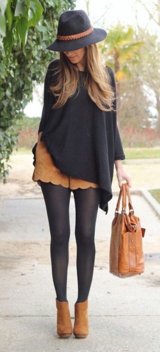 Outfits inspiración para usar un poncho en invierno 