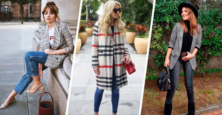 15 Looks con chaquetas de cuadros