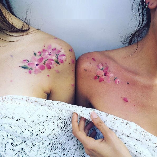 tatuajes de flores rosas 