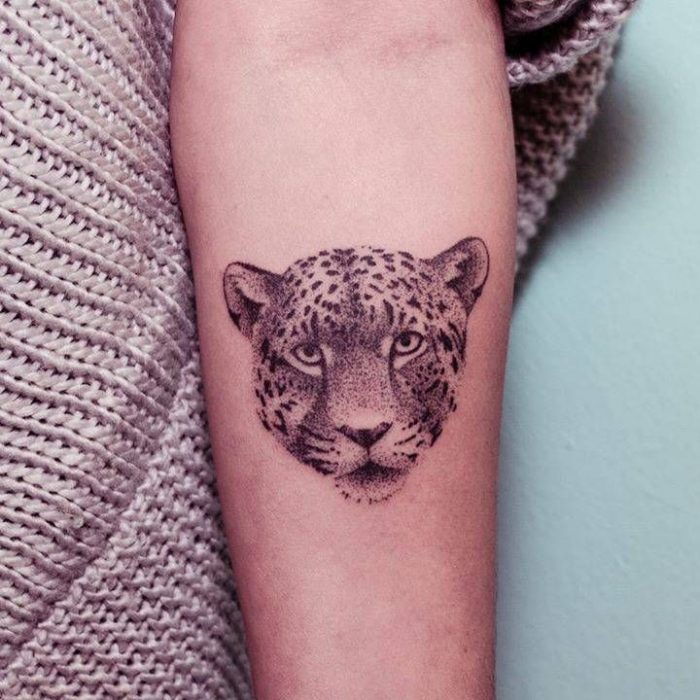 tatuaje de leopardo