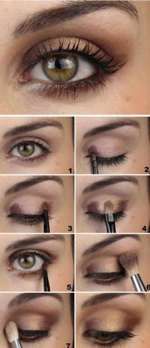 Tutorial para maquillar los ojos de color azul 